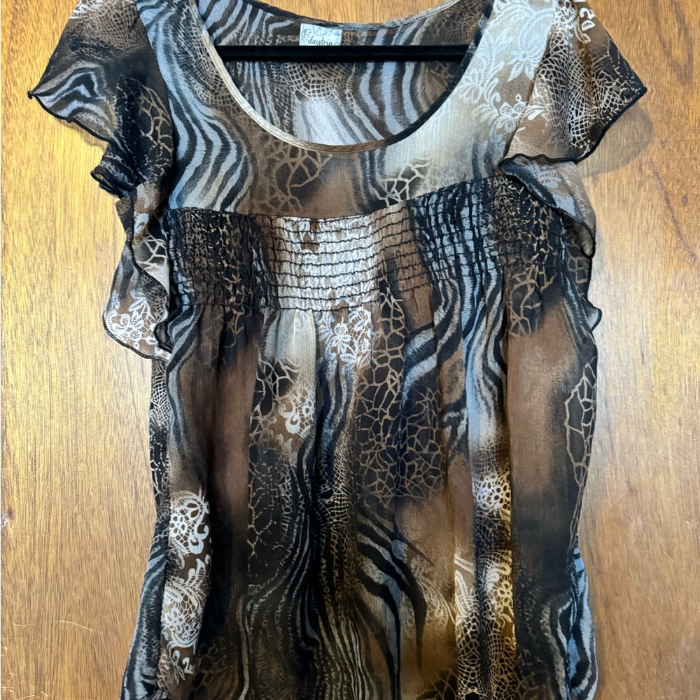 Daytrip sheer animal print